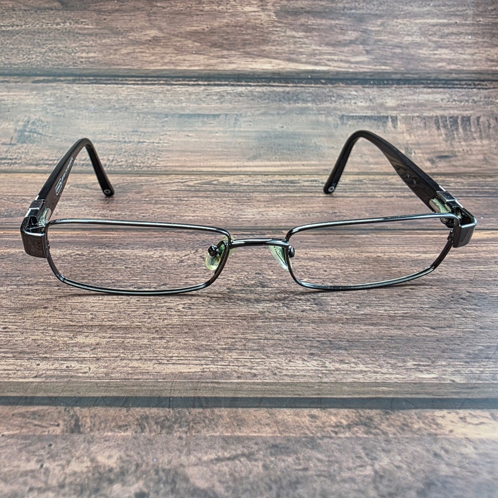 Coach Britany 214 Dark Gunmetal Rectangular Eyeglass 52-16-135 FRAMES ONLY